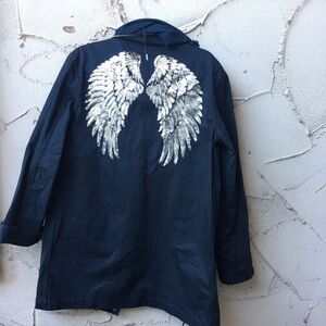 RARE A.P.C Sequin Angel Wings Coat Size S